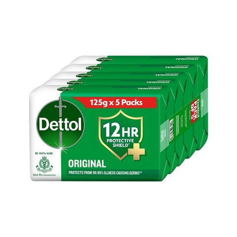Dettol Original Bathing Bar Soap with 12 hrs Germ Protection  8 mins