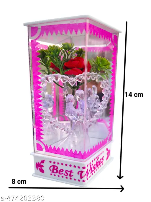 Electronic Couple Gift with Taj Mahal for Room (for Decor of Room) (Couple Doll Gift)
