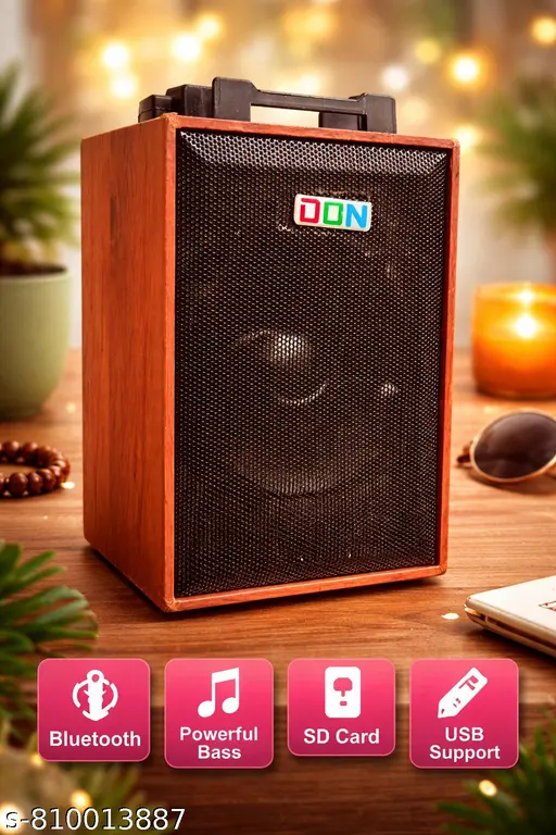 Speaker - big wooden speaker clear sound quality (make your day)