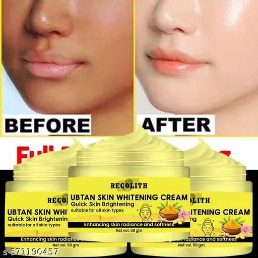 Regolith ubtan Skin Whitening Cream Look as young as U feel -Acne Face Cream, Face Cream For Oily Skin, Anti Pimple Cream, Face Cream For Men and women 50g pack of 3