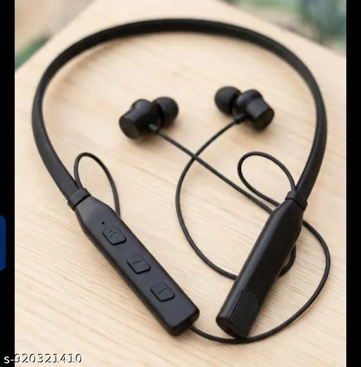 Wireless Bluetooth Neckband Earphones with Volume Control, + Hours Playtime, ENC Noie Cancellation, Magnetic Switch, Type-C Fast Charging, HD Bass Earbuds