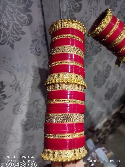 Bridal chooda /chuda / RED SET /CHUDA/punjabi chooda /rajasthani chooda