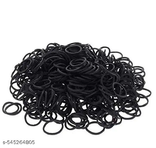 PROREDCHERRY Fox Micro Soft Elastic Rubber Bands (Black) -400 Pack