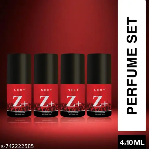 Next Care Z+ Perfume Long Lasting Combo Pack of 4 | 10 ml Each | For Men & Women
