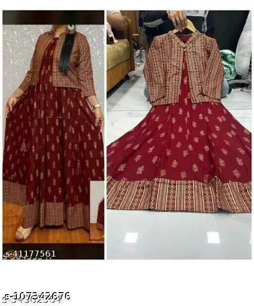Anarkali Kurti With Jacket