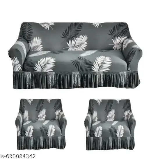 Elasticated full cover sofa cover 3 seater upto 77 inches and single seater upto 33 inches