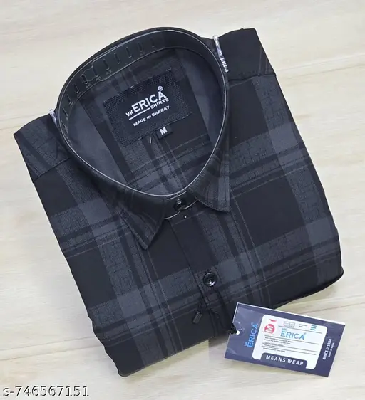 Erica's Cotton Blend Printed Shirt For Men