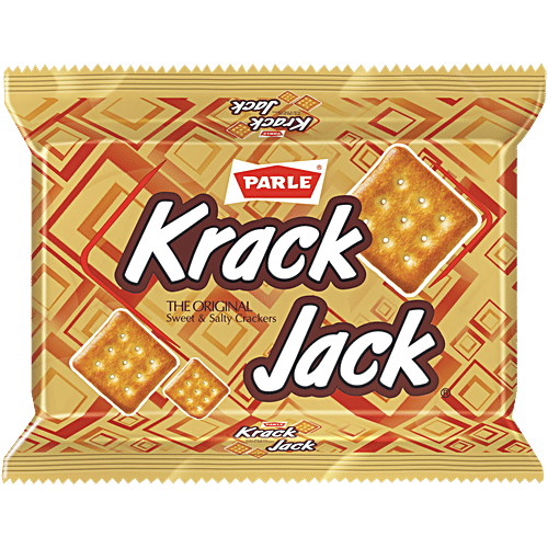 Parle Krack Jack Original Sweet & Salty Cracker Biscuit, 176.4 g Pouch