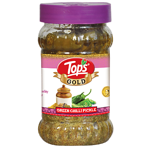 Tops Gold Green Chilli Pickle