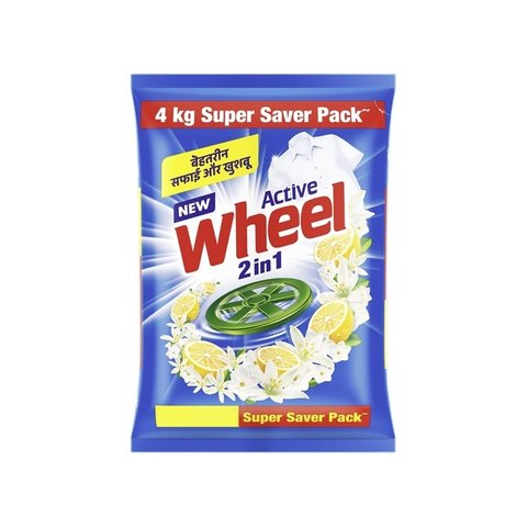 Wheel Active 2 in 1 Detergent Powder super pack