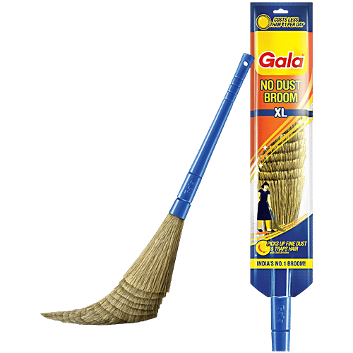 Gala No Dust Floor Broom, Jhadu (Plastic & Grass)