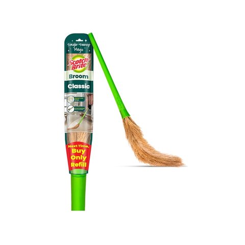Scotch Brite Washable No Dust Classic Broom (Nylon)