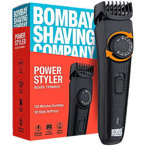 Bombay Shaving Company Type C Charging Trimmer Power Styler- Black, 1 pc
