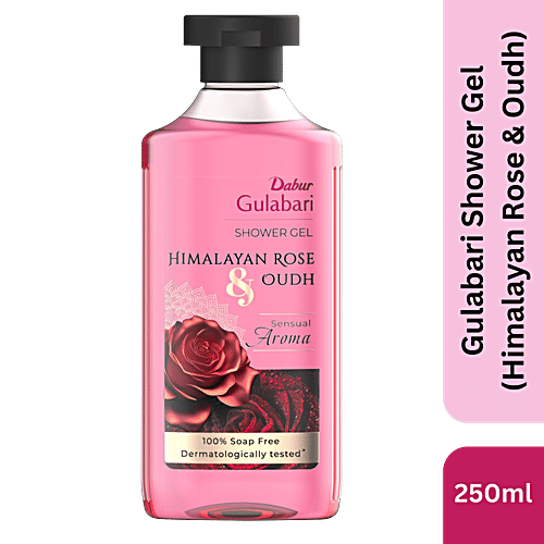 Dabur Gulabari Shower Gel - Himalayan Rose & Oudh, 250 g