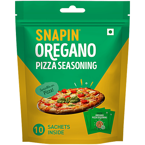 SNAPIN Oregano Pizza Seasoning, 50 g (10 Sachets x 5 g)