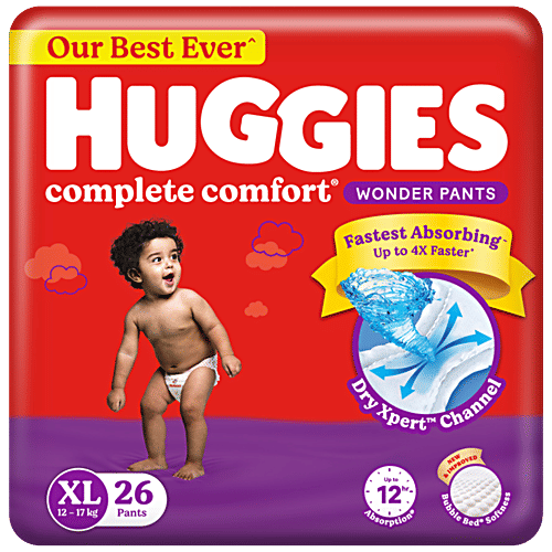 Huggies Complete Comfort Wonder Pants - XL, 12-17 kgs, 24 pcs
