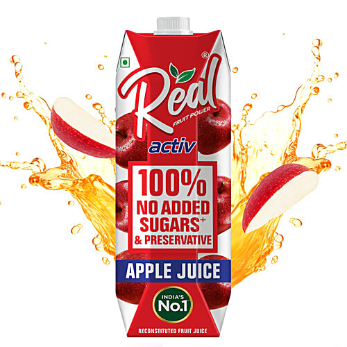 Real Apple Juice - With No Added Sugar & Preservatives, 1 L