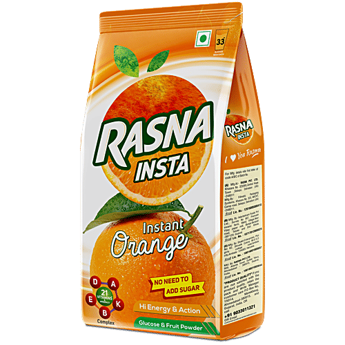 Rasna Fruit Juice - Fruit Plus, Florida Orange, 750 g Pouch