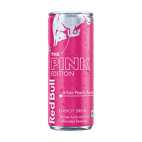 Red Bull The Pink Edition White Peach Flavour Energy Drink, 250 ml