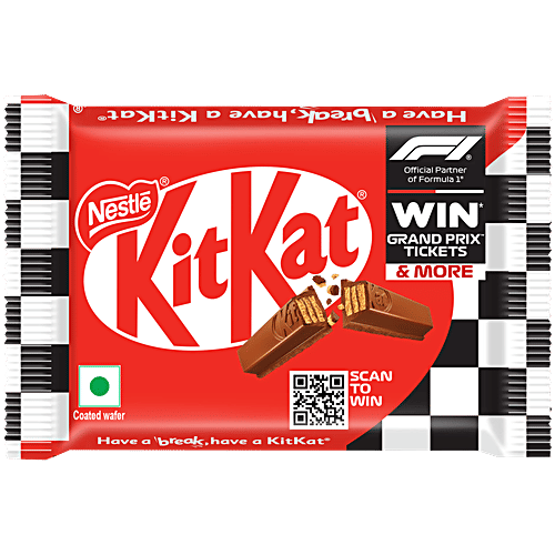 Nestle KitKat Formula 1 Edition Choco-Coated Wafer Bars - 4 Fingers, 38.5 g