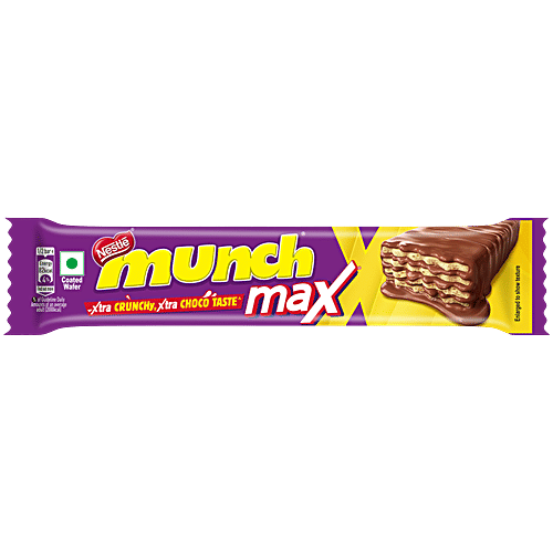 Nestle Munch Max Choco Coated Crunchy Wafer Bar, 38.5 g