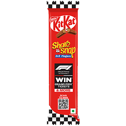 Nestle KitKat Formula 1 Edition Choco-Coated Wafer Bars - 2x3 Fingers, 57 g