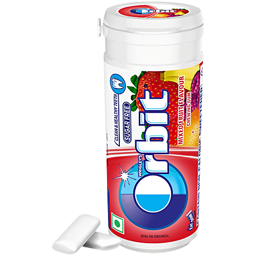 Orbit Mixed Fruit Sugar Free Chewing Gum, 19.8 g