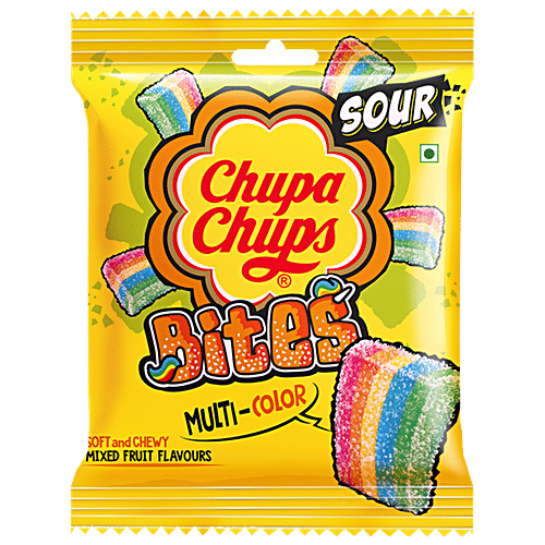 Chupa Chups Sour Bites Mixed Fruit Sour Candy