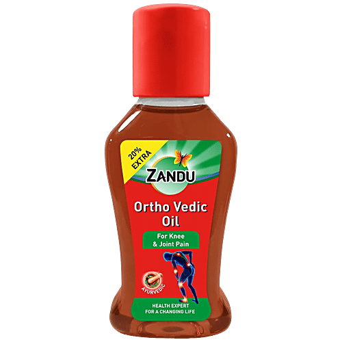 Zandu Ortho Vedic Oil - Provides Relief From Joint, Muscle & Knee Pain, 60 ml